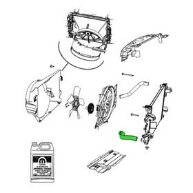 55056854ab Mopar Radiator Outlet Hose