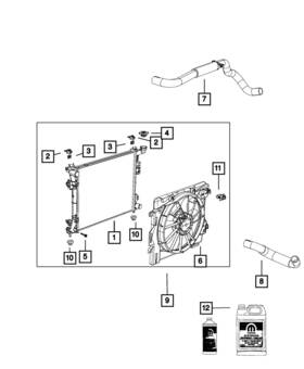 68043918aa Mopar Genuine Radiator Isolator