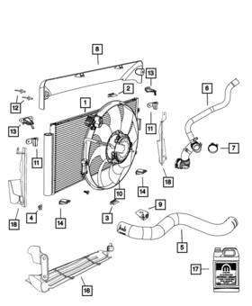 68073099ad Mopar Genuine Radiator Outlet Hose