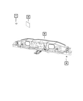 68100667ae Mopar Genuine Radiator Cross-member
