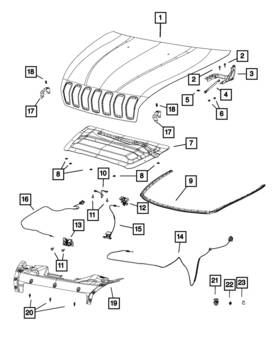 68138372ah Mopar Genuine Close Out Panel