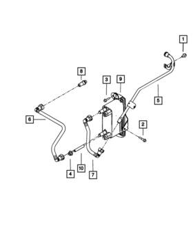 68139110aa Mopar Genuine Water Transfer Tube