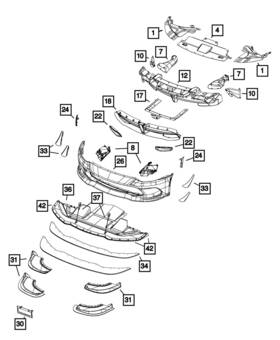 68139710ab Mopar Genuine Splash Shield Right