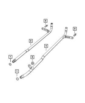68165893ad Mopar Genuine Coolant Outlet Tube
