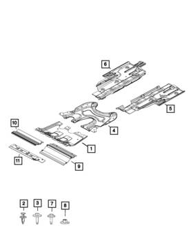 68207945aa Mopar Genuine Fascia Shield