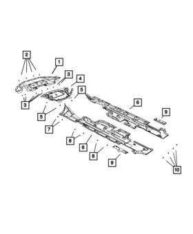 68214817aa Mopar Genuine Front Belly Pan