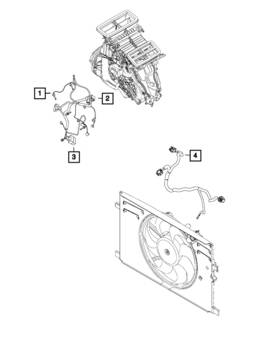 68255650aa Mopar Genuine Fan Motor Wiring