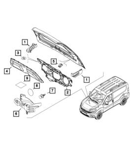 68266826aa Mopar Genuine Air Inlet Baffle Right
