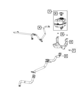 68283412ad Mopar Genuine Coolant Bottle Outlet Hose