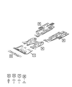 68286760ab Mopar Genuine Air Baffle