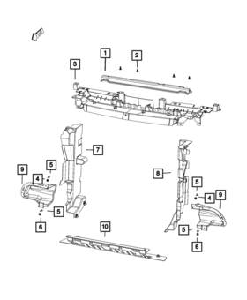 68286907aa Mopar Genuine Air Inlet Baffle Left