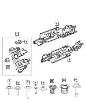 68288227ac Mopar Genuine Front Belly Pan