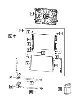 68294447aa Mopar Genuine Radiator Isolator