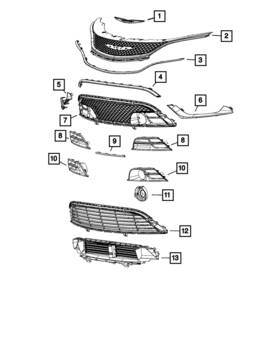 68302663aa Mopar Genuine Active Shutter Grille