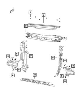 68306505aa Mopar Genuine Air Inlet Baffle