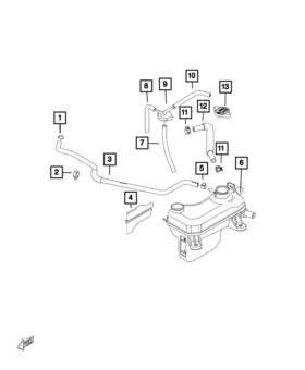 68317393aa Mopar Genuine Coolant Recovery Bottle - Shield