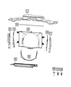 68359232ab Mopar Genuine Radiator Lower Seal