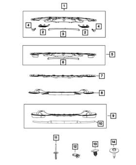 68442245aa Mopar Genuine Front Air Dam
