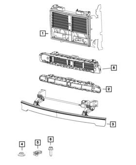 68442744aa Mopar Genuine Active Shutter Grille