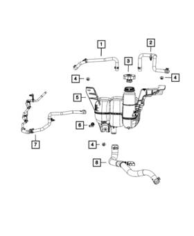 68489744aa Mopar Genuine Coolant Level Sensor