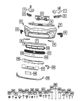 68504198aa Mopar Genuine Air Deflector Right