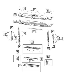 68572174aa Mopar Genuine Radiator Lower Seal