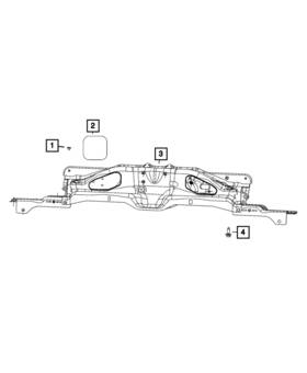 68604706ad Mopar Genuine Front Support Cross-member