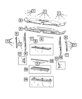 Mopar 68620845aa Genuine Radiator Side Air Seal