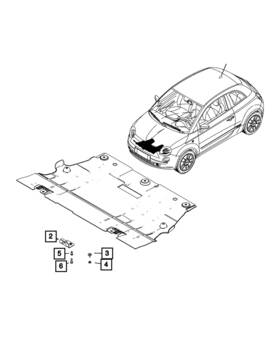 68655553aa Mopar Genuine Front Belly Pan