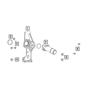 Mopar 68724999ab Genuine Water Inlet Connector