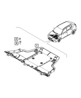 68732753aa Mopar Genuine Front Belly Pan 68732753aa Mopar Genuine Front Belly Pan