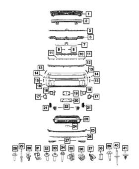 68745263aa Mopar Genuine Front Fascia Spat Left
