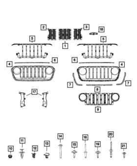 6tn81rxfaa Mopar Genuine Close Out Panel Left
