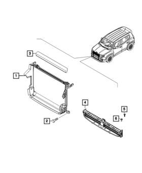 7bq94lxhaa Mopar Genuine Active Shutter Grille