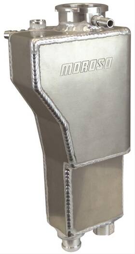 63791 Moroso Coolant Expansion Tanks Alum Fabricated Bolt-in Natural Includes
