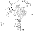 N-107-002-02 Volkswagen Audi Genuine Oem Water Pump Assy Mount Bolt
