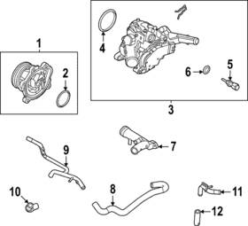 13049-6rc0a Nissan Genuine Water Inlet