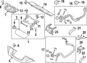 62322-5sa0a Nissan Genuine Sight Shield