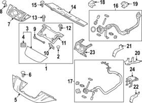 62322-5sa0b Nissan Genuine Sight Shield