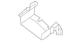 Nissan 62542-9hs0a Genuine Radiator Support Air Deflector