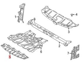 75892-6rr0a Nissan Genuine Oem 2021-2023 Rogue - Front Splash Shield Part #75892-6rr0a