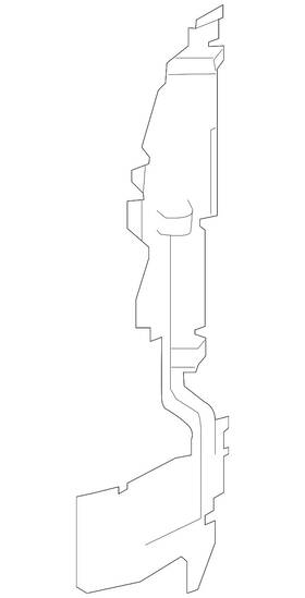 92185-1ja0a Nissan Genuine Radiator Support Baffle