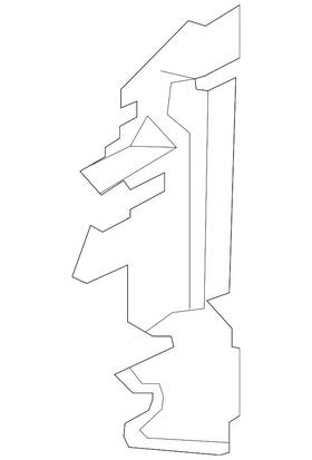 Nissan 92185-1sx0a Genuine Radiator Support Air Deflector