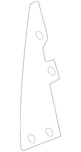 B1558-1a41b Nissan Genuine Air Guide