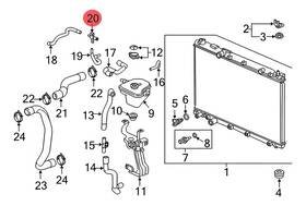 19110-5aa-a00 Oem 191105aaa00 Inlet Hose Joint 3way For 2017-2022 Honda Cr-v Civic 1.5 Liter