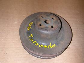 389644 Oldsmobile / Gm Vintage Oem 2 Groove Water Pump Pulley - 1966 425 V-8 #389644 Jf