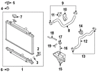 Pe01-15-241 Mazda Genuine Oem Radiator Upper Bracket