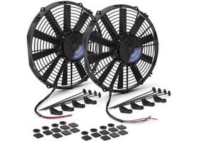 67038 Proform Brushless Ultra-performance 12 Inch Electric Fan 2100 Cfm 12v - 2 Pack