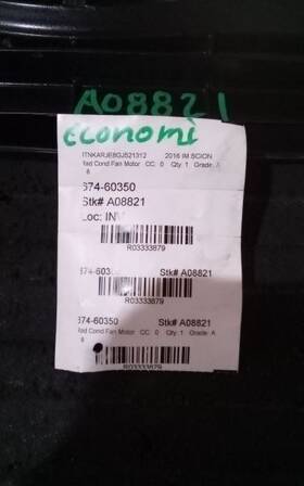 674-60350 Scion Radiator Fan Motor Assembly Fits 16 Im 3333879