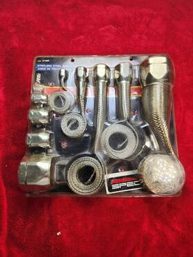 7498 Spectre 304ss Stainless Steel Engine Bay Hose Sleeving Sleeve Kit With Clamps